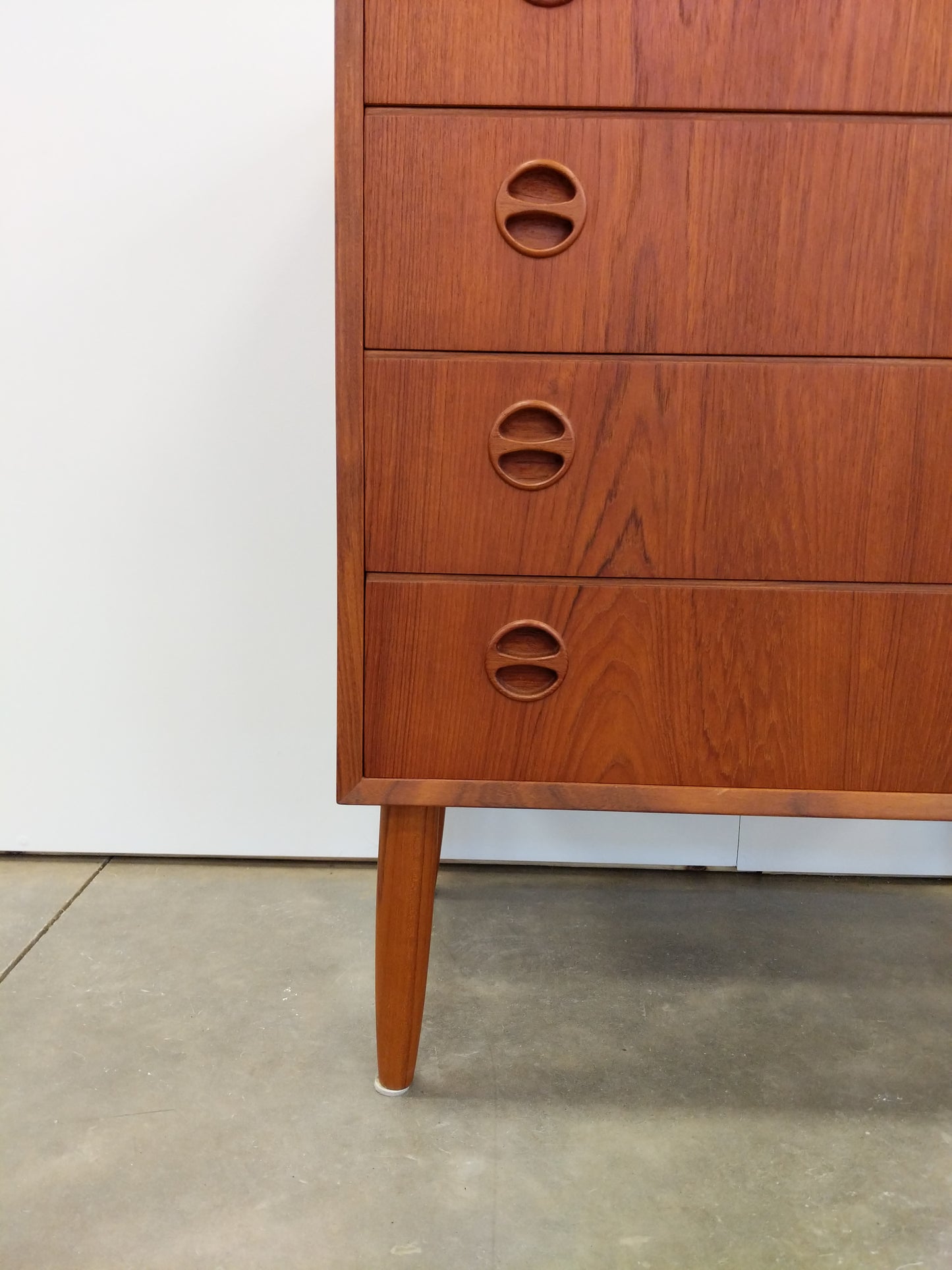 Vintage Danish Modern Teak Low Dresser