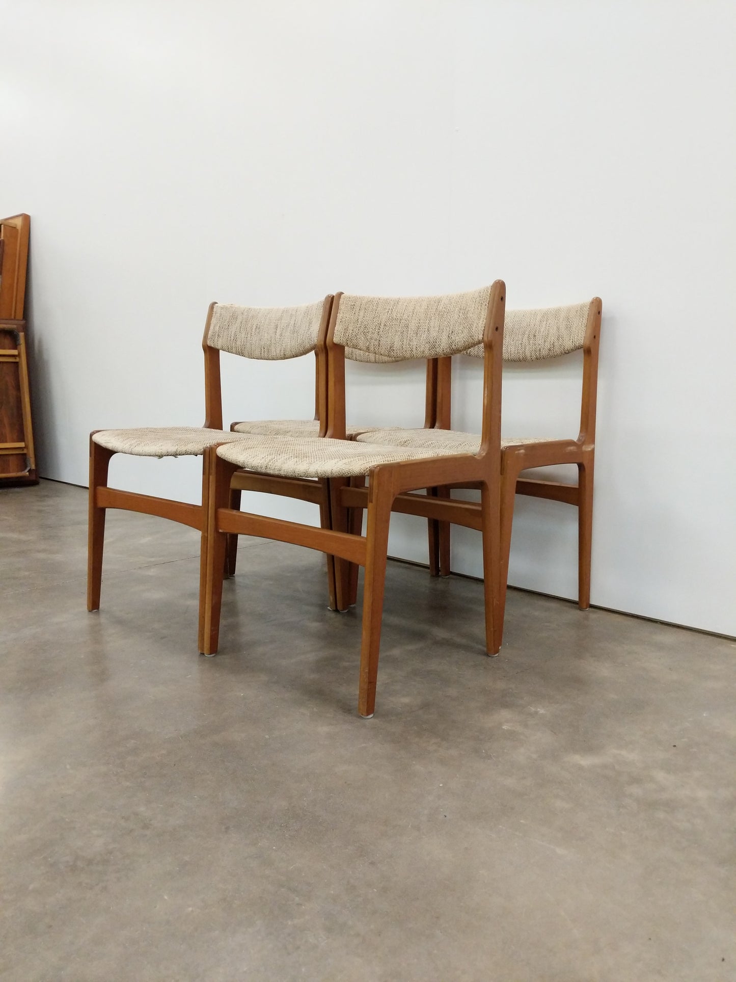 Set of 4 Vintage Danish Modern Erik Buch Dining Chairs