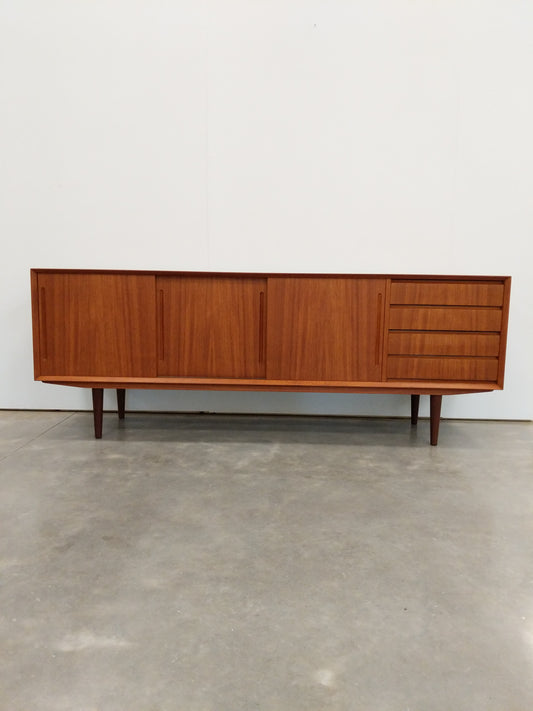 Vintage Danish Modern Teak Credenza / Sideboard