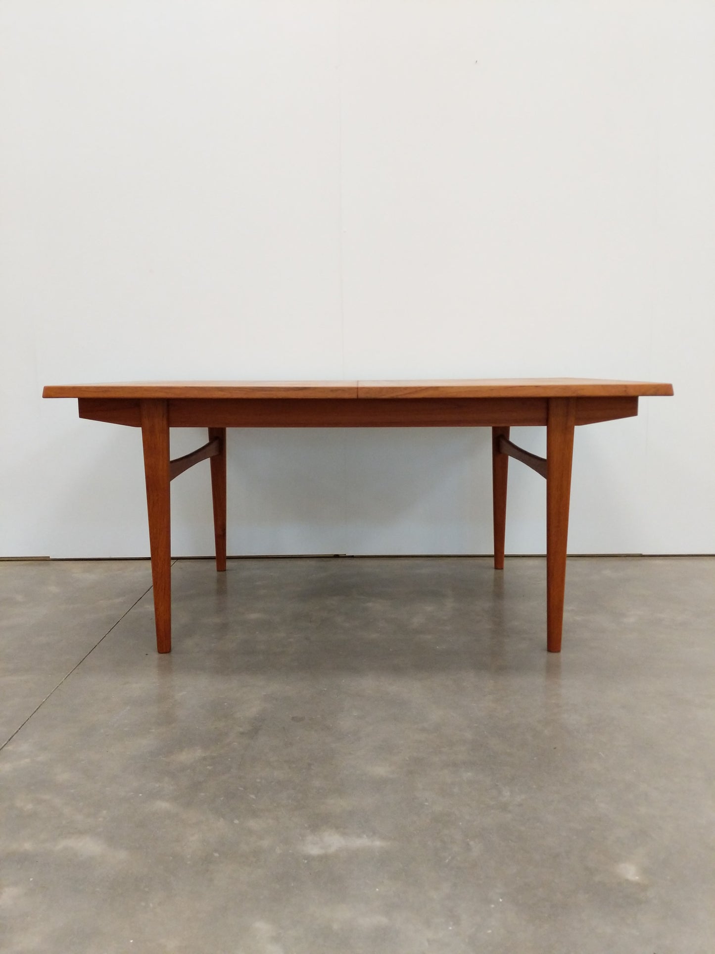 Vintage Mid Century Modern Teak Expandable Dining Table