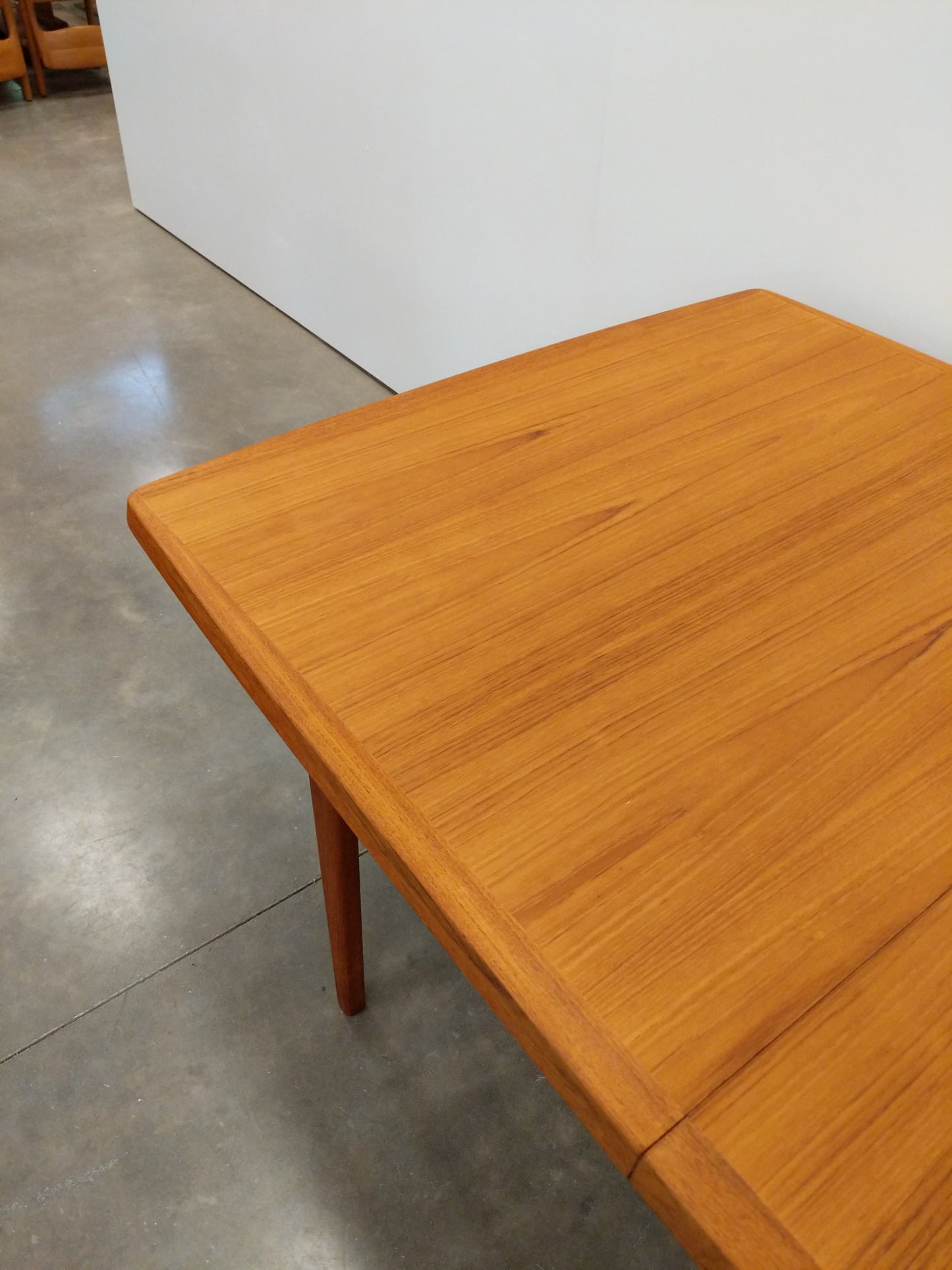 Vintage Mid Century Modern Teak Expandable Dining Table