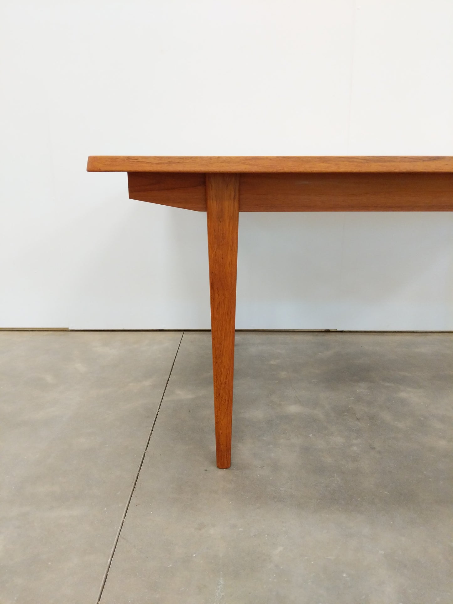 Vintage Mid Century Modern Teak Expandable Dining Table