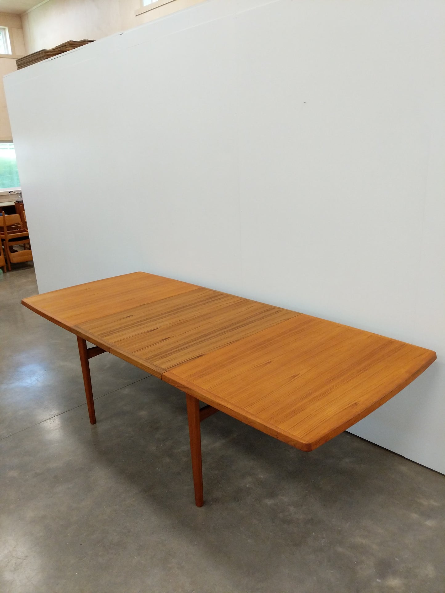 Vintage Mid Century Modern Teak Expandable Dining Table