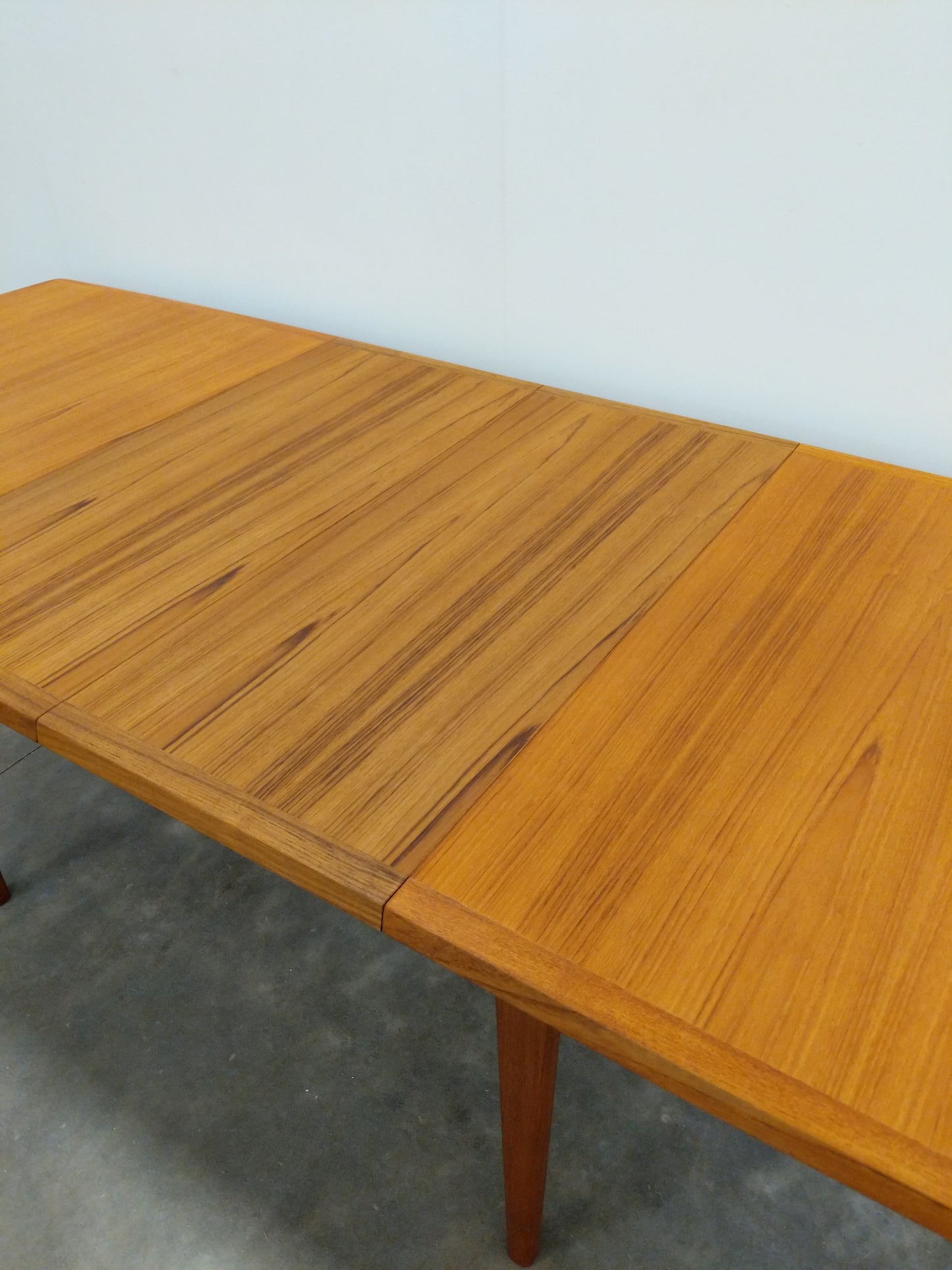 Vintage Mid Century Modern Teak Expandable Dining Table