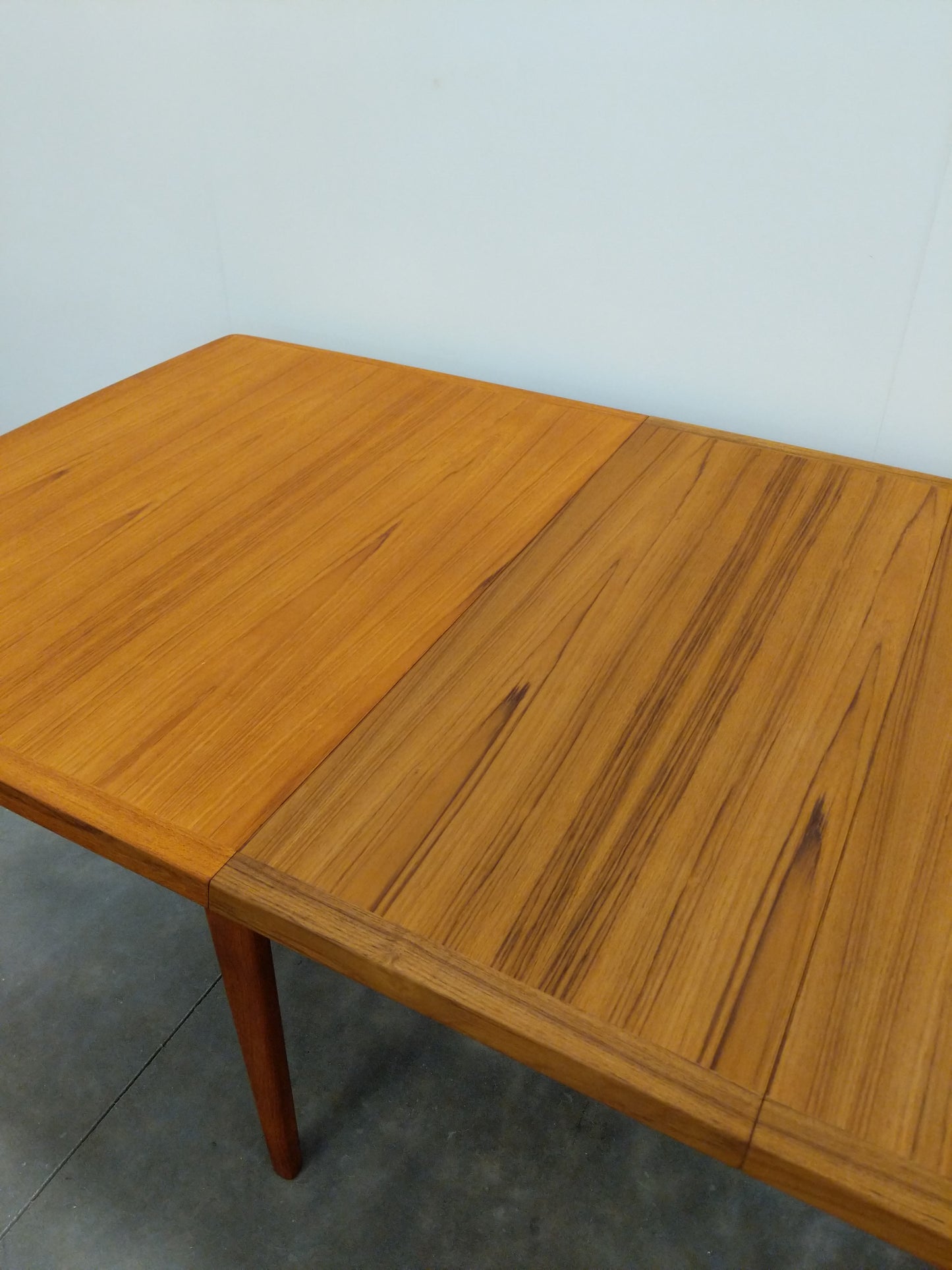 Vintage Mid Century Modern Teak Expandable Dining Table