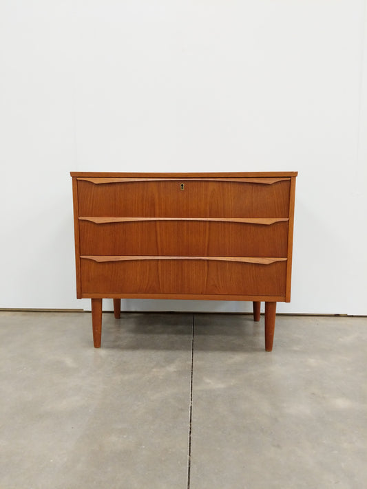 Vintage Danish Modern Teak Low Dresser