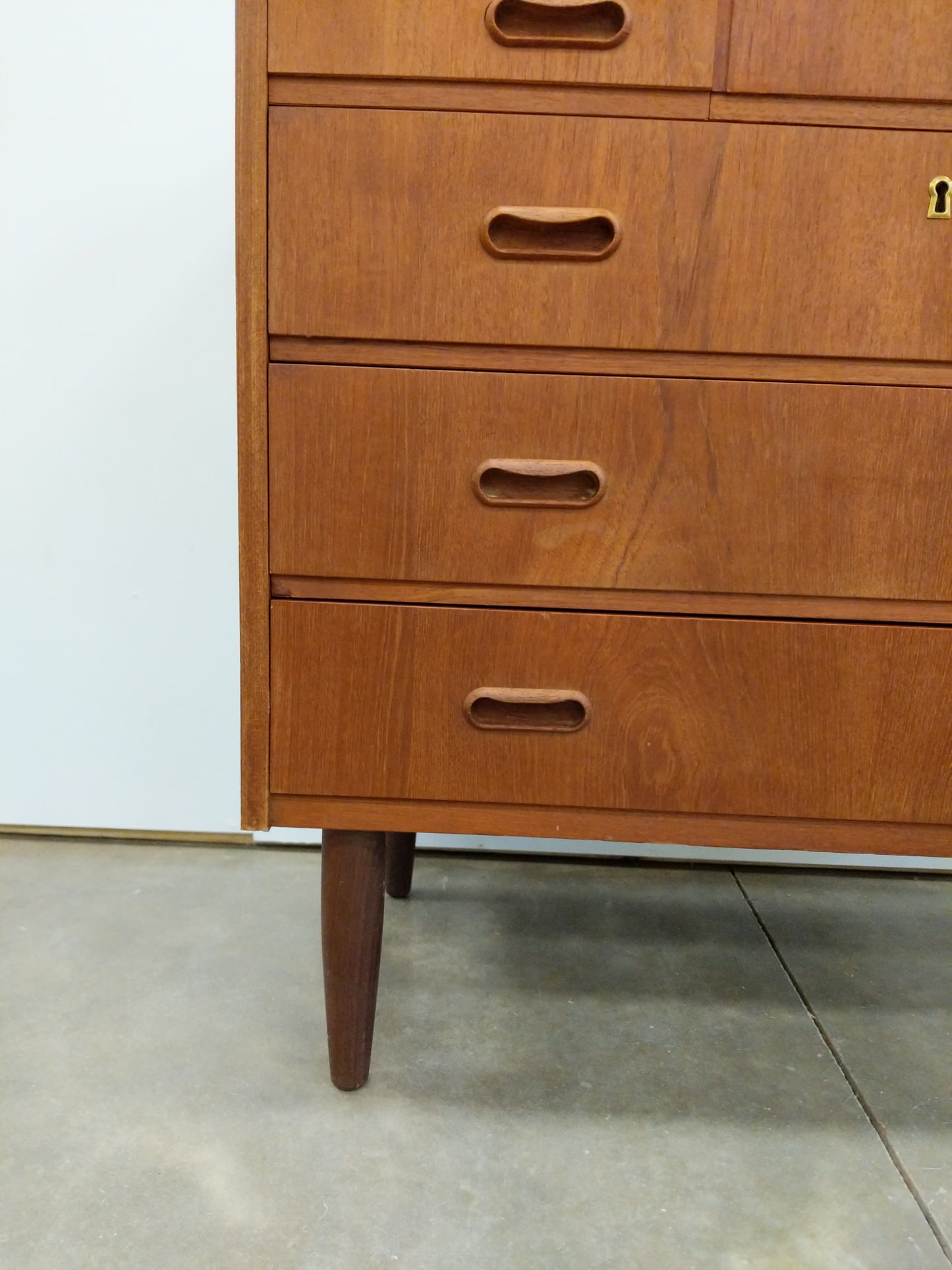 Vintage Danish Modern Teak Low Dresser / Vanity