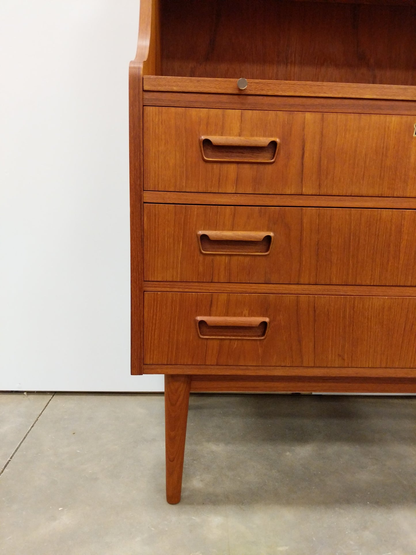 Vintage Danish Modern Teak Secretary Desk