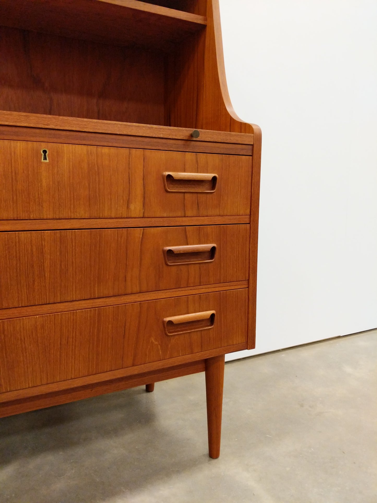 Vintage Danish Modern Teak Secretary Desk