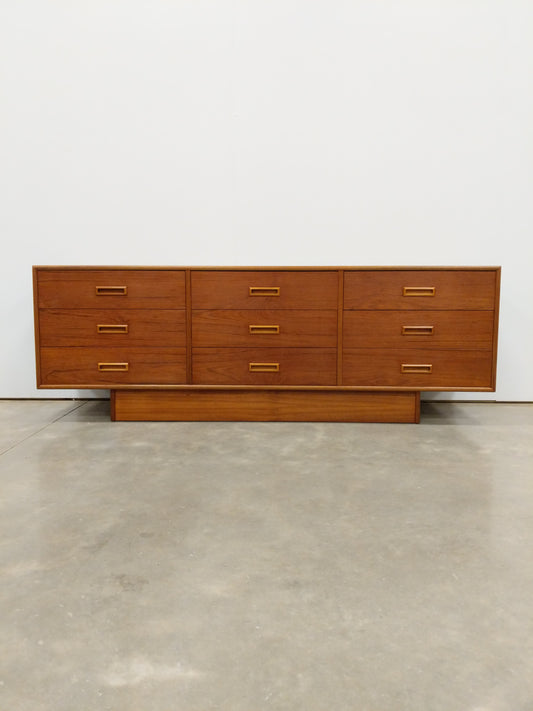 Vintage Mid Century Modern Teak Dresser