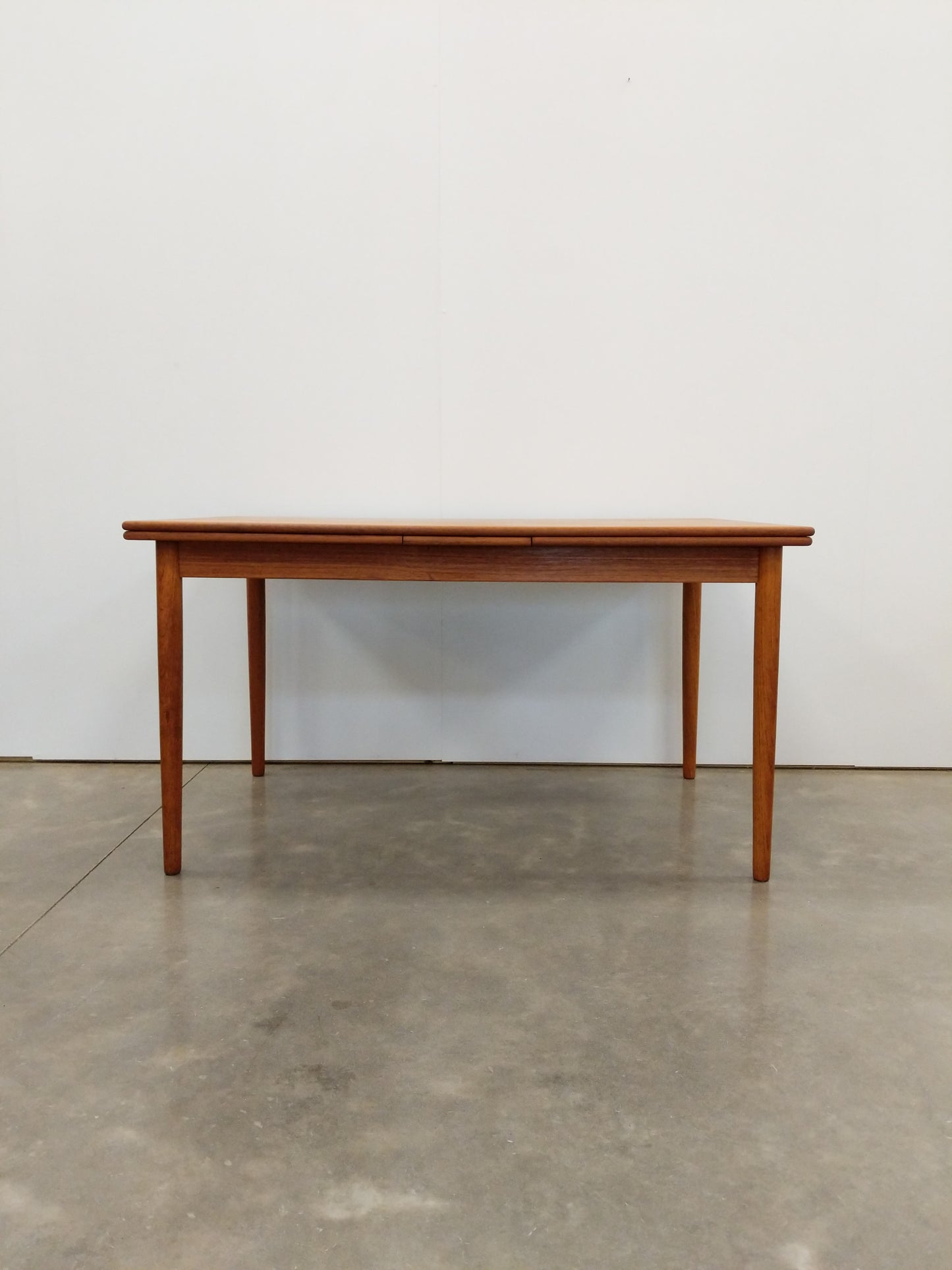 Vintage Danish Modern Teak Extendable Dining Table by AR