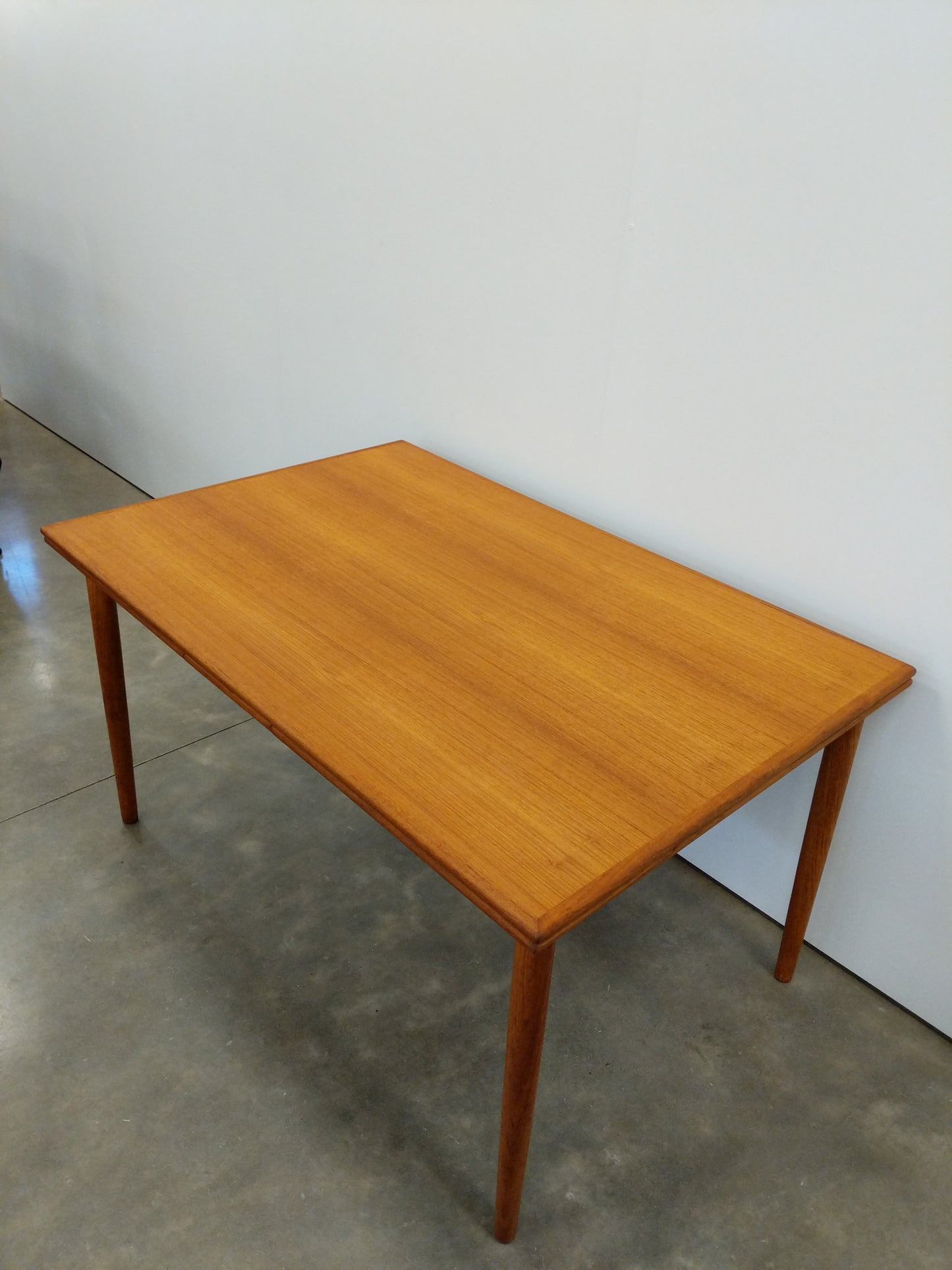 Vintage Danish Modern Teak Extendable Dining Table by AR