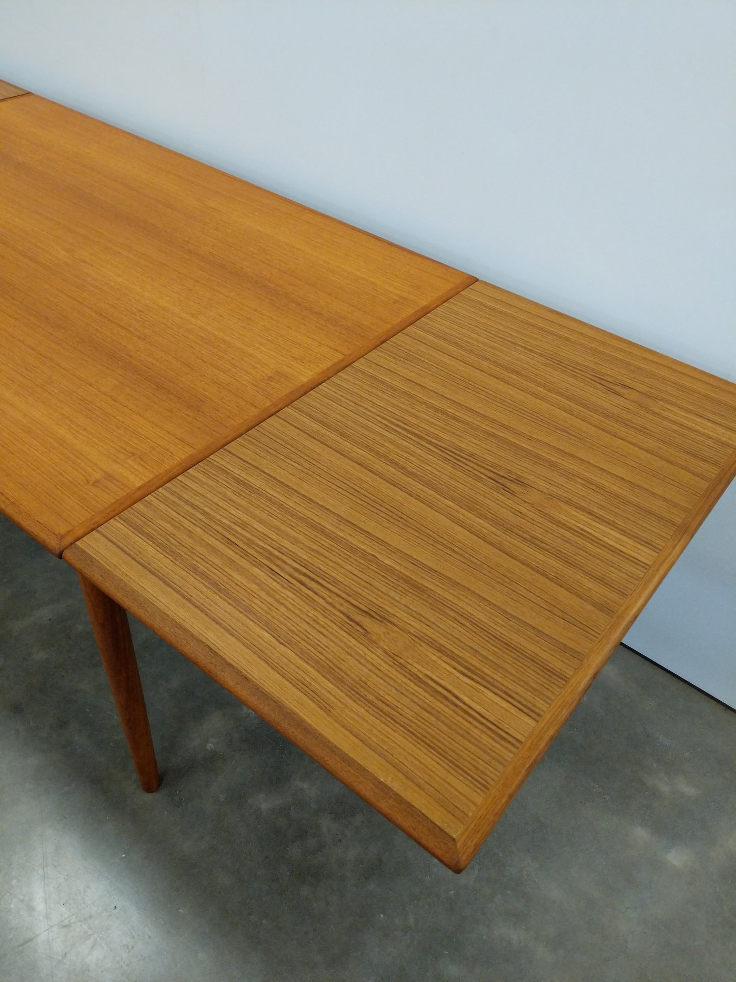 Vintage Danish Modern Teak Extendable Dining Table by AR