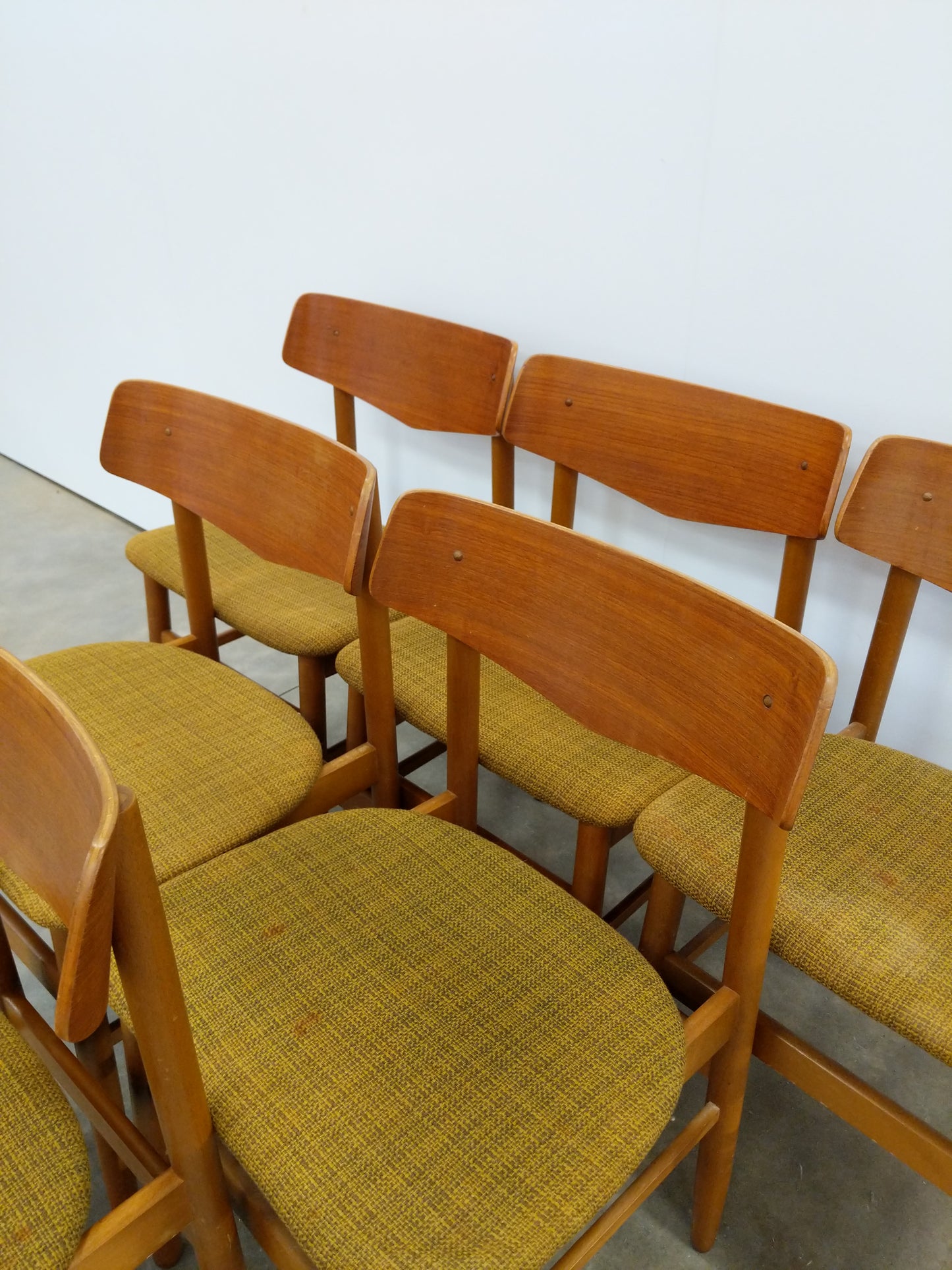 Set of 6 Vintage Danish Modern Dining Chairs