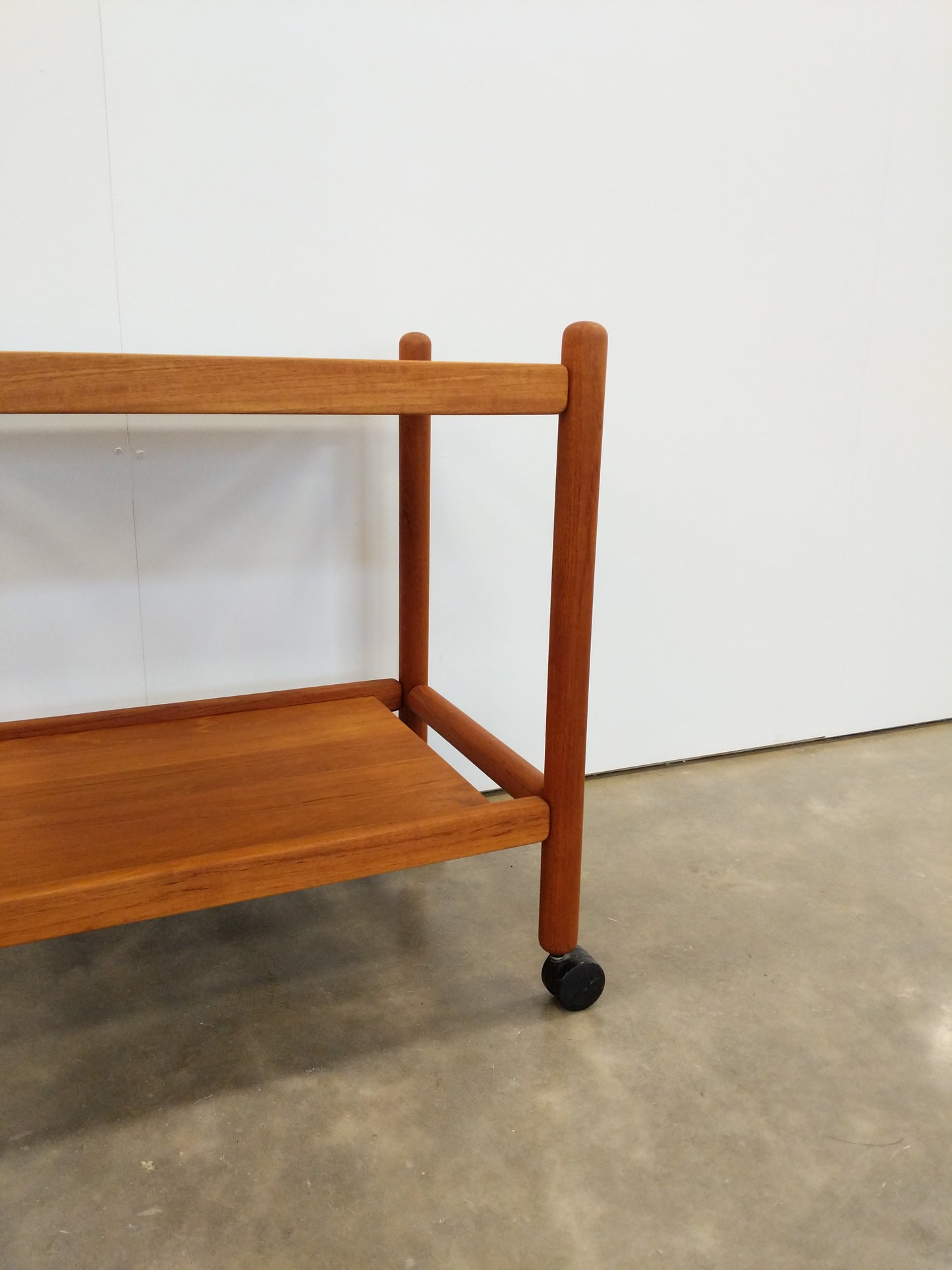 Vintage Mid Century Modern Teak Bar Cart