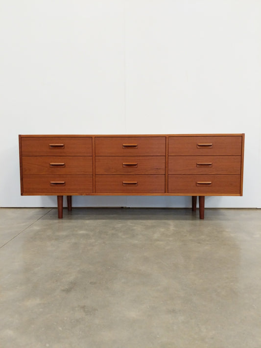 Vintage Mid Century Modern Teak Dresser