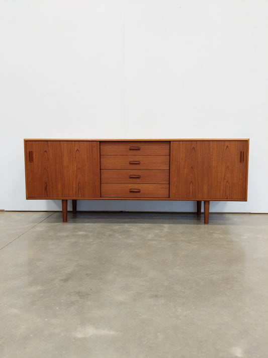 Vintage Mid Century Modern Teak Credenza