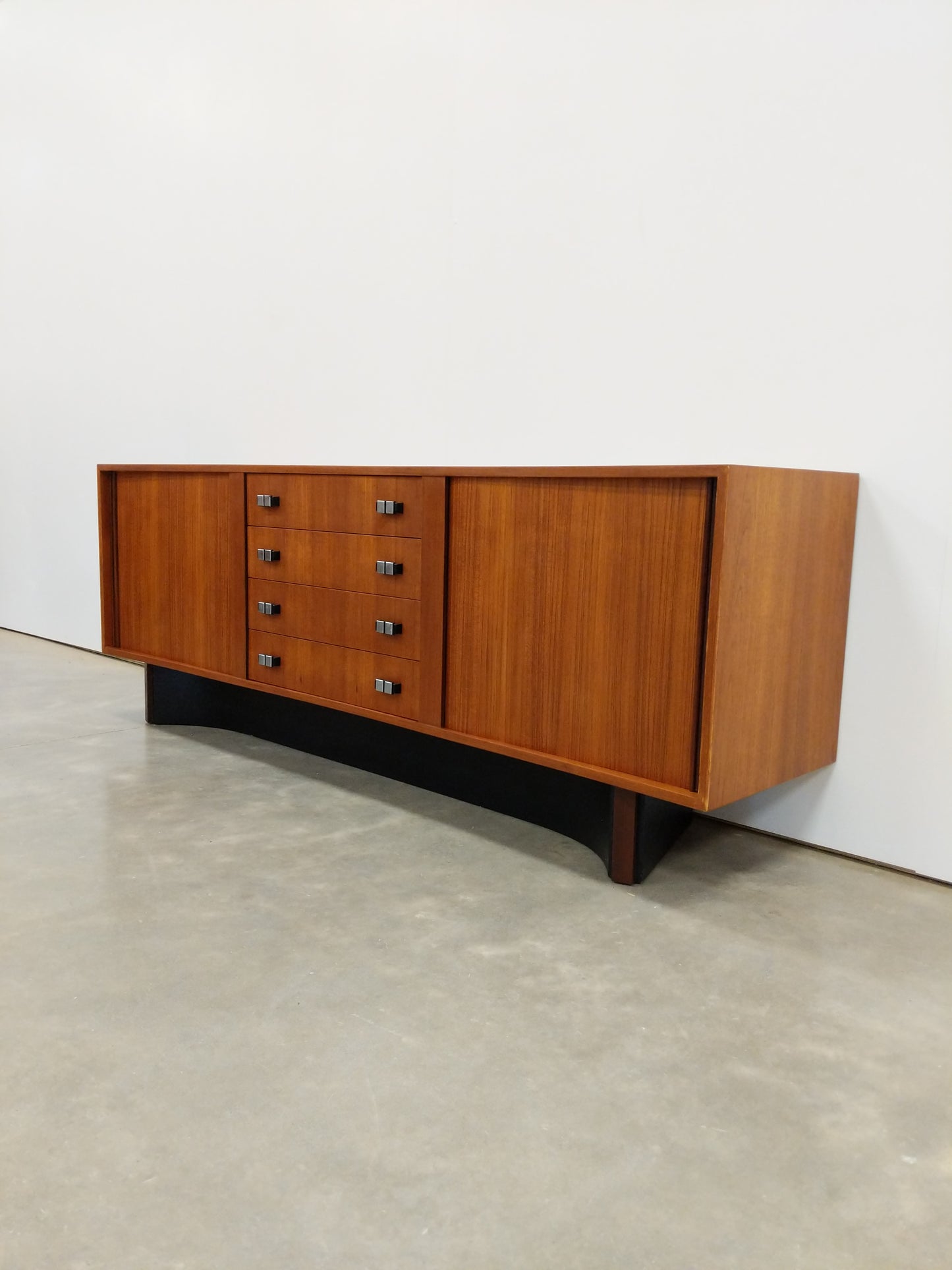 Vintage Mid Century Modern Teak Credenza by RS Associates