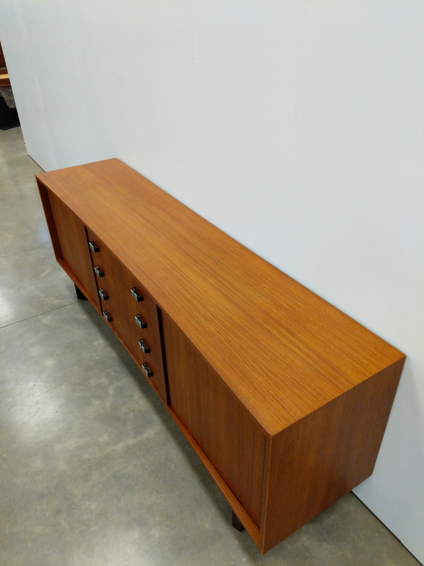 Vintage Mid Century Modern Teak Credenza by RS Associates