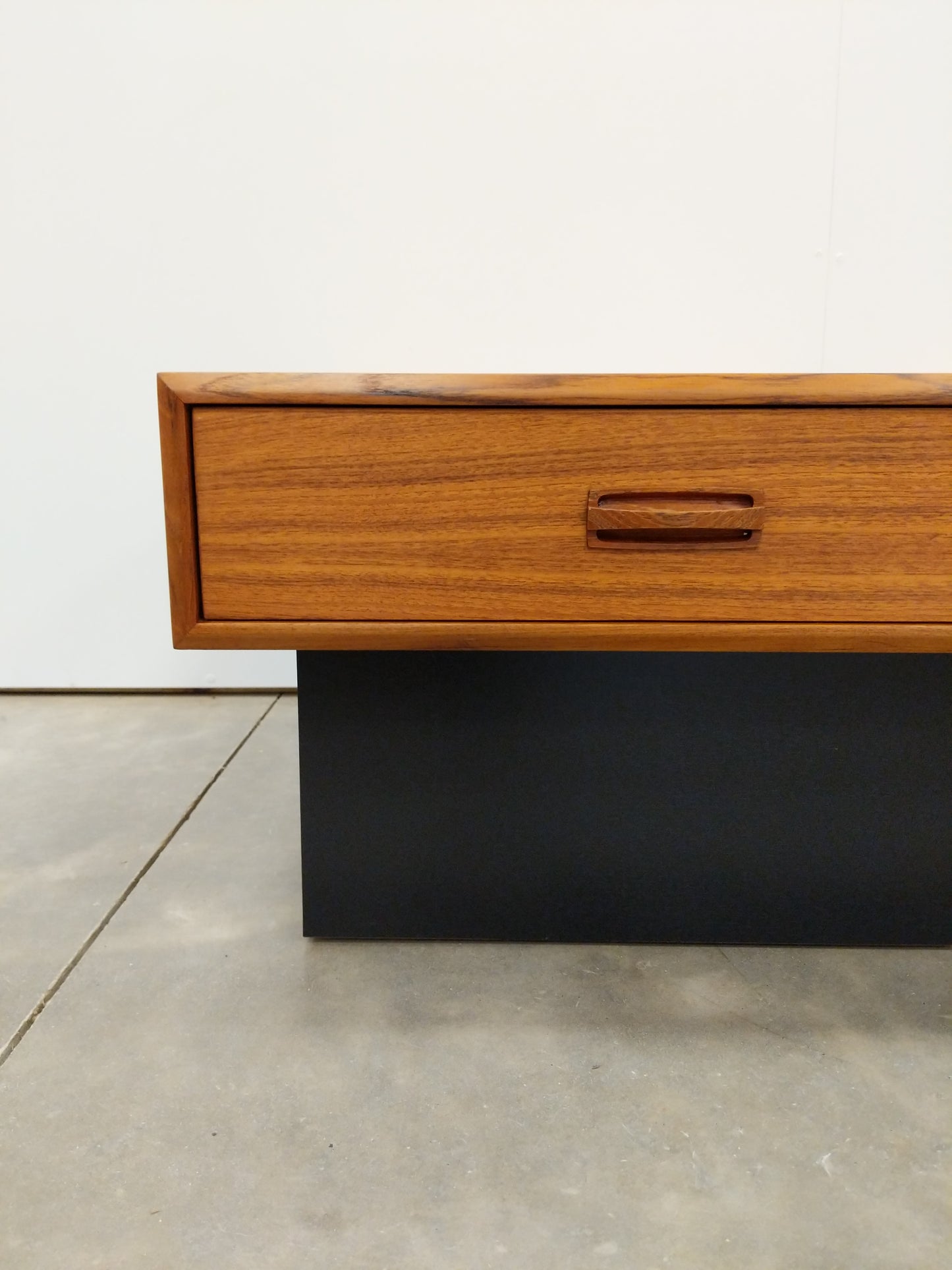 Pair of Vintage Mid Century Modern Teak Nightstands / Side Tables by RS Associates