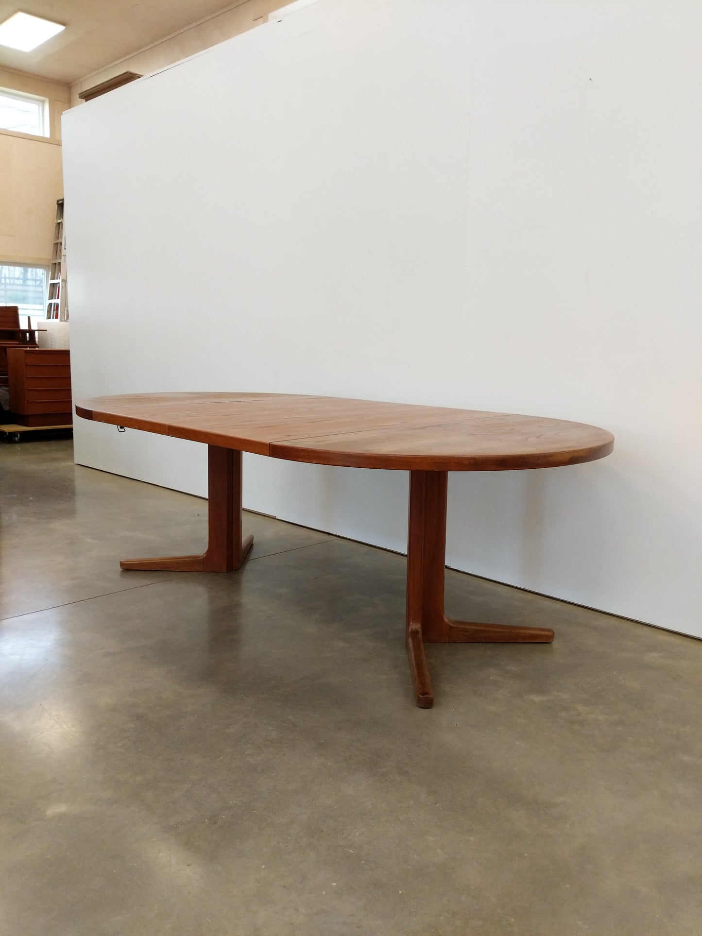 Vintage Danish Modern Teak Expandable Dining Table by Vejle