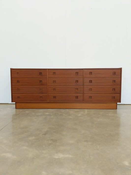 Vintage Mid Century Modern Teak Dresser