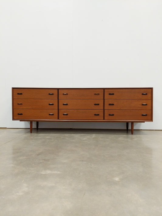 Vintage Mid Century Modern Teak Dresser