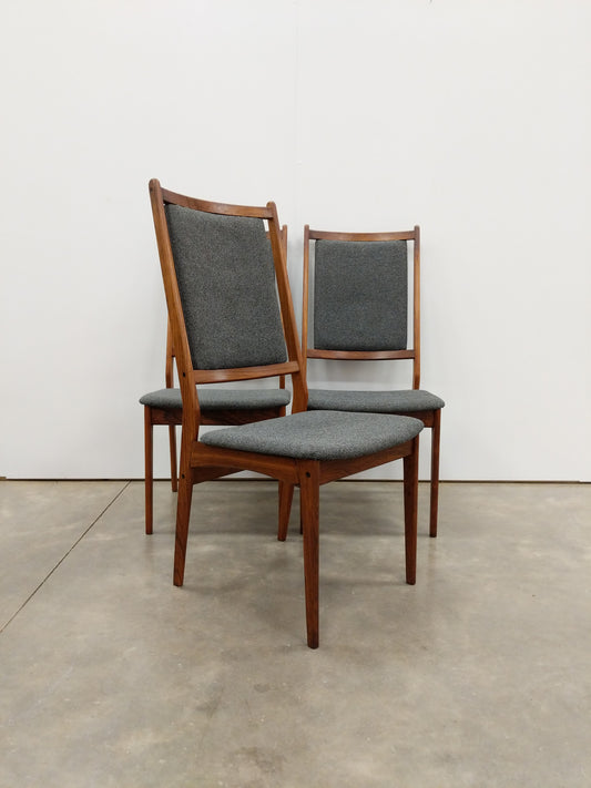 Set of 3 Vintage Danish Modern Rosewood Dining Chairs