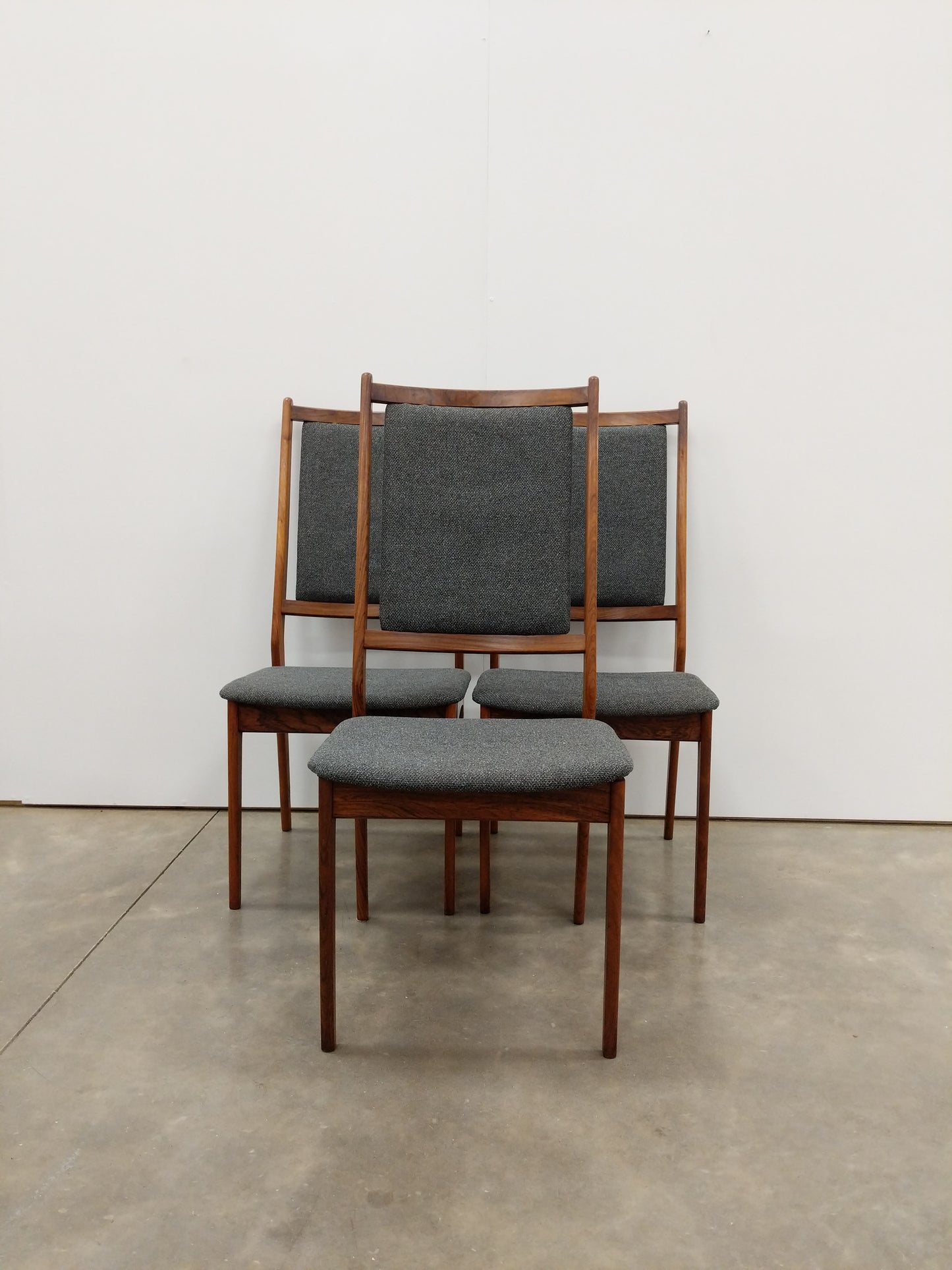 Set of 3 Vintage Danish Modern Rosewood Dining Chairs