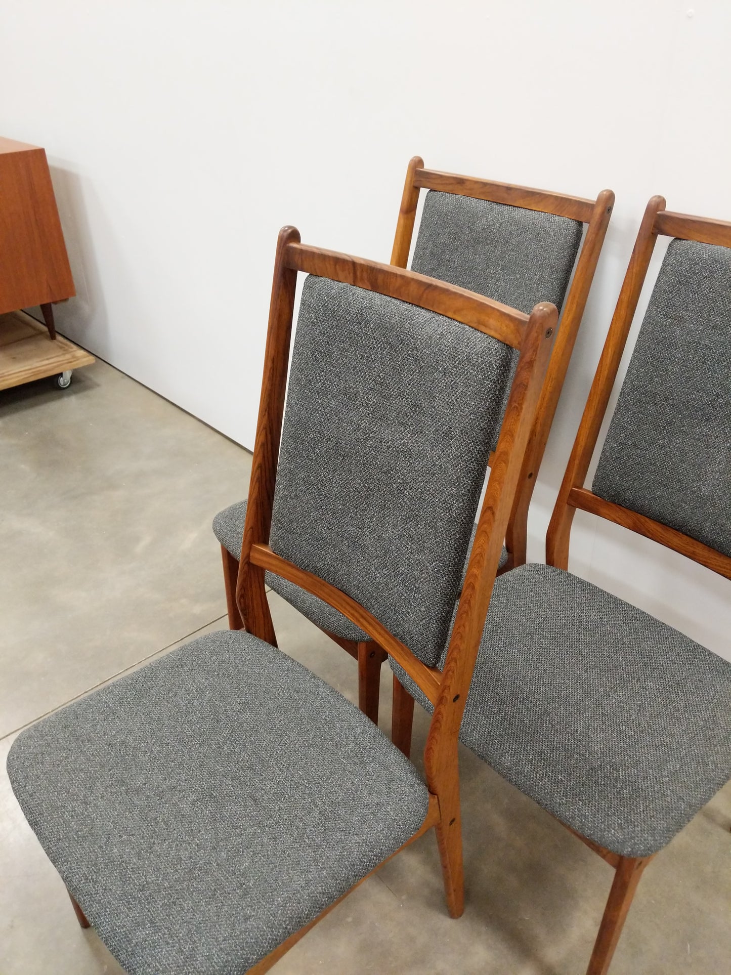 Set of 3 Vintage Danish Modern Rosewood Dining Chairs