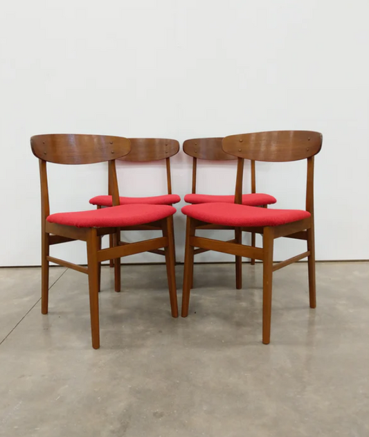 Re-upholstery for 4 Vintage Danish Modern Dining Chairs